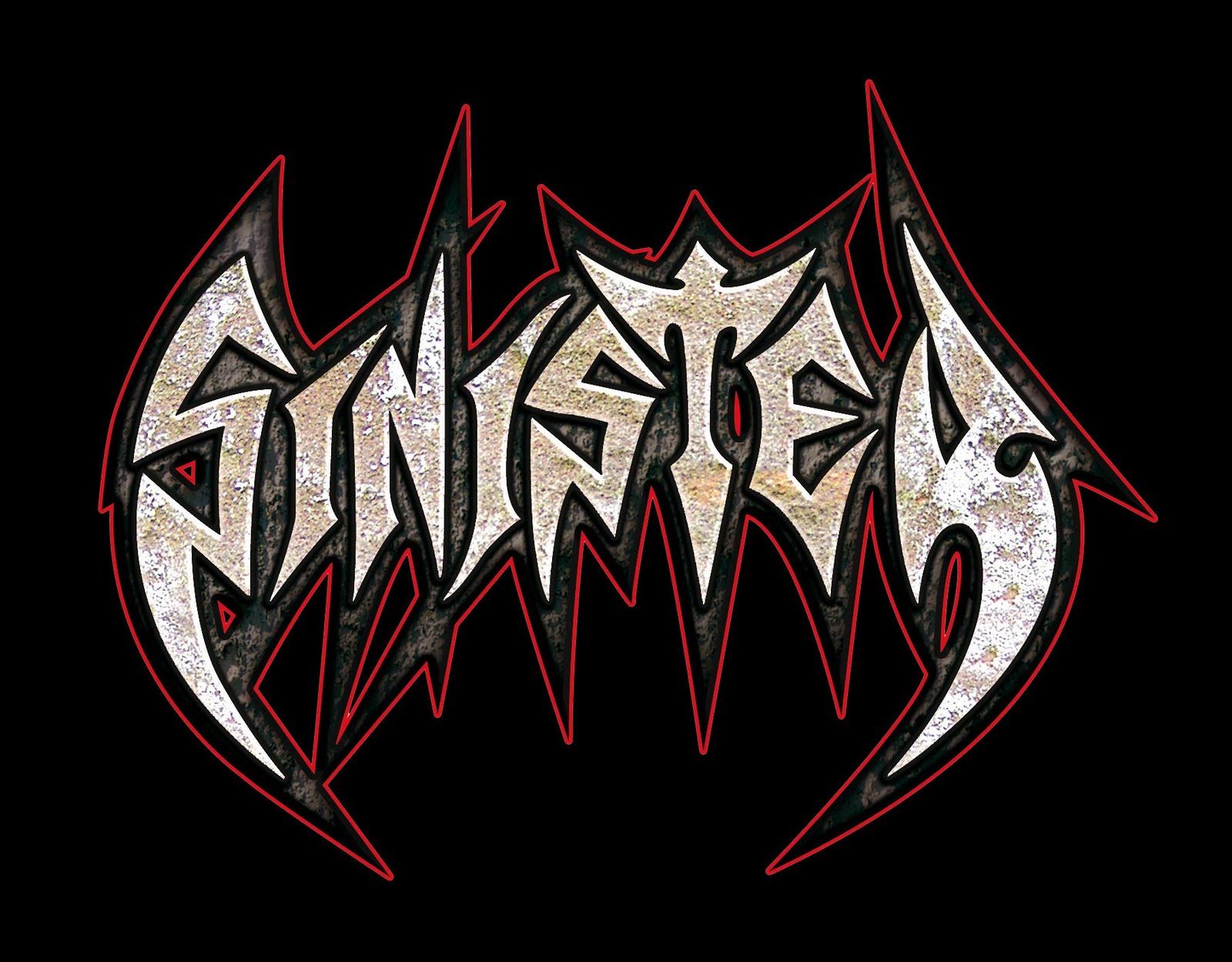 Логотипы метал групп. Sinister Metal Band. Sinister группа логотип. Логотипы металл групп. Надписи металл групп.